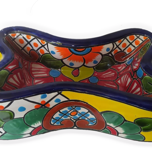 Tazón para mascota hueso Talavera