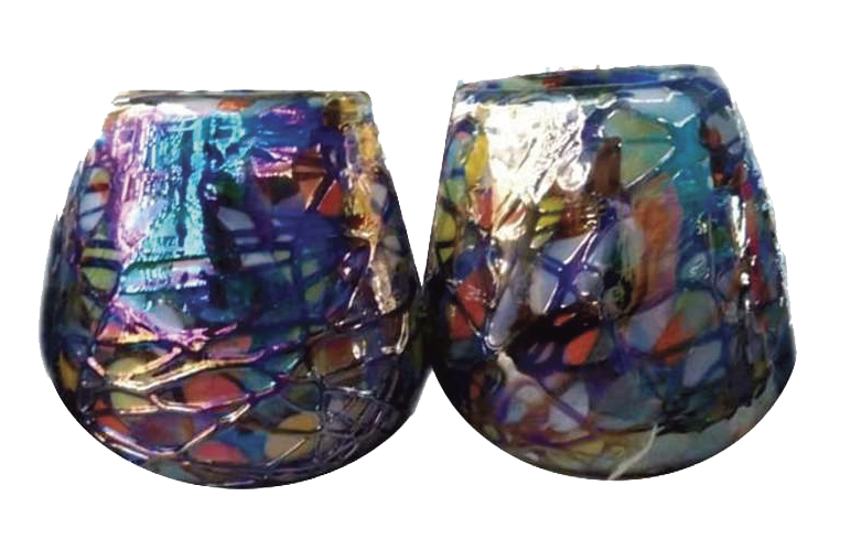 Vaso Barril Confeti Requemado Lustre