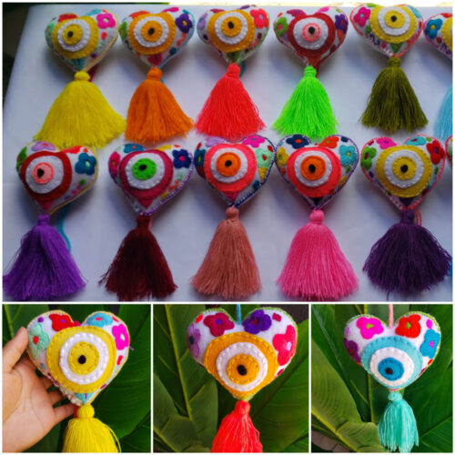 Corazón de Ojo Bordado